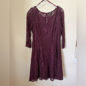 Sequin and lace size 10 dress from David’s Bridal